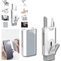 Kit de Escovas de Limpeza 8x1 Macia Multiuso Limpa PC Teclado Pano para Película Celular Fone de Ouvido Headset