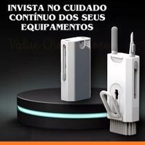Kit de Escovas de Limpeza Multiuso para Celular Fone de Ouvido Teclado Computador Tablet Esponja de Flocagem Puxador de Teclas