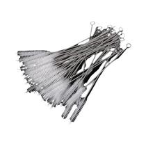 Kit De Escovas De Limpeza Para Canudos 10-50 Peças Nylon Aço Inoxidável Cabo Longo Para Canudos