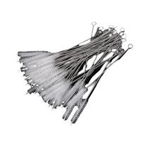 Kit De Escovas De Limpeza Para Canudos Com Cabo Longo Em Nylon E Aço Inoxidável Para Canudos De