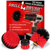 Kit de escovas Drillbrush Heavy Duty Stiff Bristle Power Scrubber