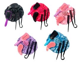 Kit de Escovas para Alisamento e Tratamento de Cabelos Lisos + Pentes e Acessórios