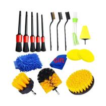 Kit De Escovas Para Detalhamento Automotivo Para Limpeza De Carros Com Furadeira Elétrica, Limpeza Kit De Escovas Para Detalhamento Automotivo Para Limpeza De Carros Com Furadeira Elétrica, Limpeza