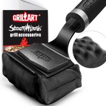 Kit de escovas para grelhar GRILLART sem cerdas reforçado com cabeças substituíveis