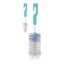 Kit de Escovas Para Mamadeira e Bico Limpeza Com Esponja Bebê Infantil Buba Cor:Azul Kit de Escovas Para Mamadeira e Bico Limpeza Com Esponja Bebê Infantil Buba Cor:Azul