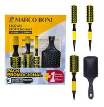 Kit de Escovas Profissionais Marco Boni - 4 unidades