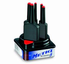 Kit de escrita metiq com 05 pincéis - pontas sintéticas - sanpub