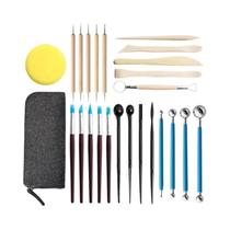 Kit De Escultura Em Argila Para Cerâmica DIY, Ferramentas De Escultura Em Cera, Conjunto De Kit De Escultura Em Argila Para Cerâmica DIY, Ferramentas De Escultura Em Cera, Conjunto De