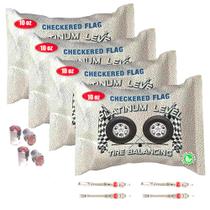Kit de Esferas para Balanceamento de Pneus Checkered Flag 4x10 oz Cerâmica Kit de Esferas para Balanceamento de Pneus Checkered Flag 4x10 oz Cerâmica