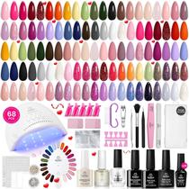 Kit de esmalte de gel Beetles UV Light 68 unidades 35 cores