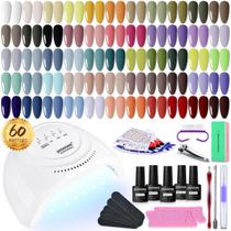 Kit de esmalte de gel JODSONE 60 unidades com luz UV 55 cores e 5 mL