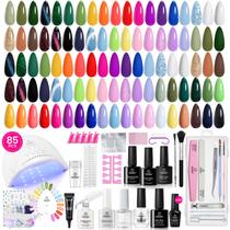 Kit de esmalte de gel para unhas Beetles Winter Gel com luz UV 85 unidades Kit de esmalte de gel para unhas Beetles Winter Gel com luz UV 85 unidades