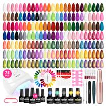 Kit de esmalte de gel VANREESA com luz UV e furadeira de unhas 75 unidades