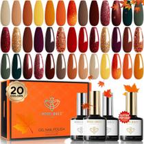 Kit de Esmalte em Gel - 20 Cores para Outono/Inverno