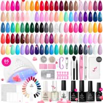 Kit de Esmalte em Gel Beetles UV - 85 Unidades com 55 Cores