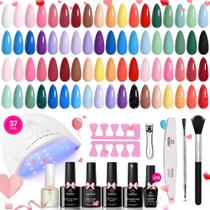 Kit de Esmalte em Gel Beetles Winter - 37 Unidades com 25 Cores e Luz UV Kit de Esmalte em Gel Beetles Winter - 37 Unidades com 25 Cores e Luz UV