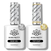Kit de Esmalte em Gel Born Pretty 15 ml Base e Top Coat