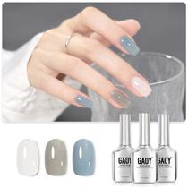 Kit de Esmalte em Gel GAOY Cloudy Coast - 3 Cores de 16ml - UV Soak Off Kit de Esmalte em Gel GAOY Cloudy Coast - 3 Cores de 16ml - UV Soak Off
