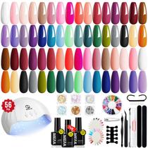 Kit de Esmalte em Gel MEFA 54 Unidades com Luz UV - 32 Cores Kit de Esmalte em Gel MEFA 54 Unidades com Luz UV - 32 Cores
