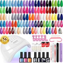 Kit de Esmalte em Gel PHOENIXY 56 Unidades - 48W UV LED e 108 Efeitos