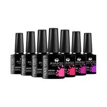 Kit de Esmalte em Gel UV de Longa Duração - 7 Peças para Nail Art