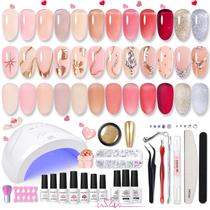 Kit de Esmaltes Born Pretty Jelly Gel - 12 Cores com Lâmpada UV