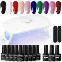 Kit de esmaltes de gel JODSONE 32 cores com luz UV, conjunto de 35 unidades Kit de esmaltes de gel JODSONE 32 cores com luz UV, conjunto de 35 unidades