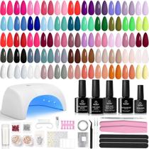 Kit de esmaltes em gel Beetles Color Enchantment com luz UV