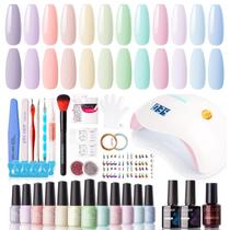 Kit de esmaltes em gel GELLEN UV LED Light 72W Secador de unhas 12 cores