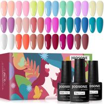 Kit de Esmaltes em Gel JODSONE - 20 Cores Vibrantes com Alto Brilho