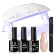 Kit de Esmaltes em Gel Nude com LED/UV - Para Unhas Femininas Kit de Esmaltes em Gel Nude com LED/UV - Para Unhas Femininas