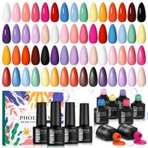 Kit de Esmaltes em Gel Phoenixy 24 peças 20 Cores Base e Top Coat Kit de Esmaltes em Gel Phoenixy 24 peças 20 Cores Base e Top Coat