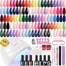 Kit de Esmaltes em Gel PHOENIXY - 36 Cores 7ml com Luz UV 48W