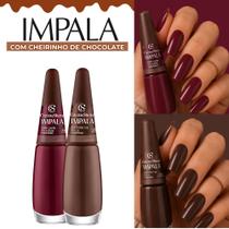 Kit De Esmaltes Impala Nova Coleção Cacau Cheirinho De Chocolate Kit De Esmaltes Impala Nova Coleção Cacau Cheirinho De Chocolate