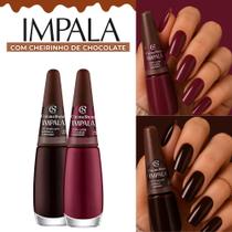 Kit De Esmaltes Impala Nova Coleção Cacau Cheirinho De Chocolate Kit De Esmaltes Impala Nova Coleção Cacau Cheirinho De Chocolate