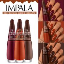 Kit De Esmaltes Impala Nova Coleção Cacau Cheirinho De Chocolate Kit De Esmaltes Impala Nova Coleção Cacau Cheirinho De Chocolate
