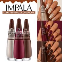 Kit De Esmaltes Impala Nova Coleção Cacau Cheirinho De Chocolate Kit De Esmaltes Impala Nova Coleção Cacau Cheirinho De Chocolate