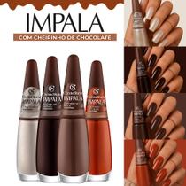Kit De Esmaltes Impala Nova Coleção Cacau Cheirinho De Chocolate Kit De Esmaltes Impala Nova Coleção Cacau Cheirinho De Chocolate