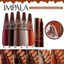 Kit De Esmaltes Impala Nova Coleção Cacau Cheirinho De Chocolate Kit De Esmaltes Impala Nova Coleção Cacau Cheirinho De Chocolate