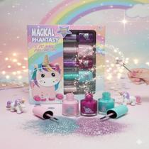 Kit de Esmaltes Infantil Magical Phantasy Brilho e Magia Kit de Esmaltes Infantil Magical Phantasy Brilho e Magia