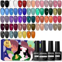 Kit de esmaltes JODSONE Jelly Gel 32 cores clássicas + 4 géis