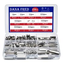 Kit de Espaçadores Hex Standoff M4 DANA FRED - 210 Unidades em Aço Carbono Kit de Espaçadores Hex Standoff M4 DANA FRED - 210 Unidades em Aço Carbono