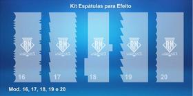 Kit de Espátulas de Efeito 04 para Confeitaria