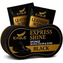 Kit de Esponja para Brilho Instantâneo em Sapatos Eagle Preto Kit de Esponja para Brilho Instantâneo em Sapatos Eagle Preto