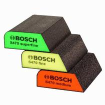 Kit De Esponjas Abrasivas Bosch S470 Best for Profile/Expert Com 3 Unidades 2 608 621 252 (2 608 901 174)