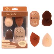Kit de Esponjas para Base e Pó com Suporte Skin Shades Klass Vough