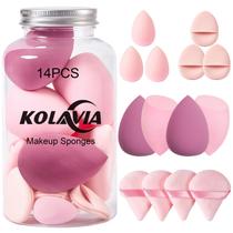 Kit de Esponjas para Maquiagem Kolavia 14 Peças, Beauty Blenders Macias Kit de Esponjas para Maquiagem Kolavia 14 Peças, Beauty Blenders Macias