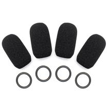Kit de Espuma para Microfone e Anéis de Vedação Voarmaks 4 Unidades Redução de Ruído Kit de Espuma para Microfone e Anéis de Vedação Voarmaks 4 Unidades Redução de Ruído