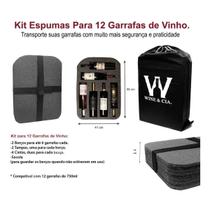 Kit de Espuma Protetora Para 12 Garrafas de Vinhos - Wine & Cia.