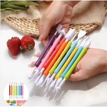 Kit de Estecas 9 Peças para Escultura e Modelagem Biscuit Ideal para Argila, Cerâmica e Pasta Kit de Estecas 9 Peças para Escultura e Modelagem Biscuit Ideal para Argila, Cerâmica e Pasta